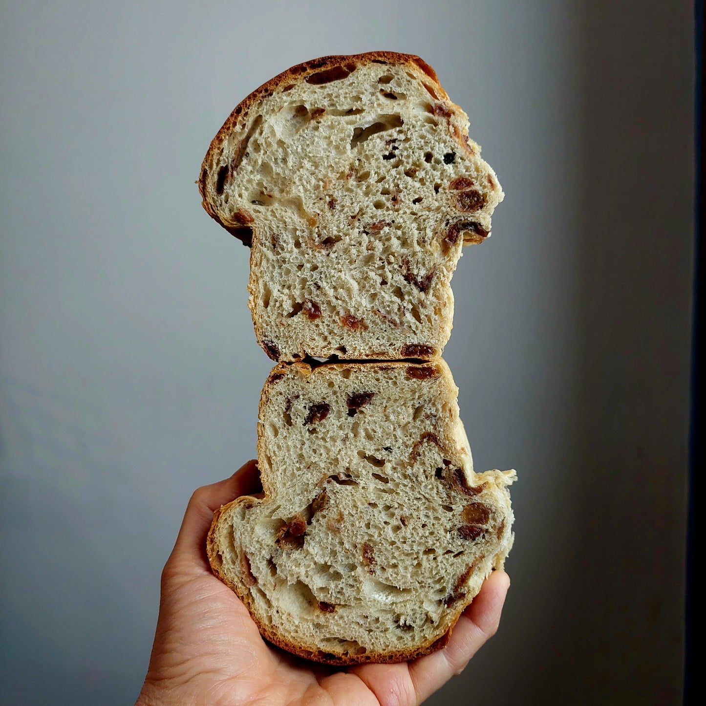 PETIT PAIN DE MÉNAGE AUX RAISINS
